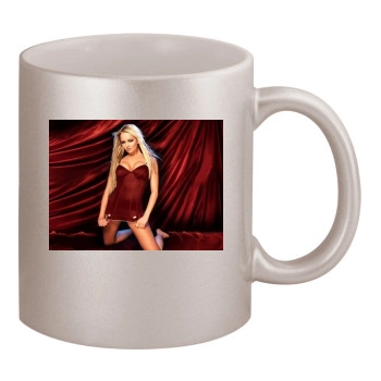 Jennifer Ellison 11oz Metallic Silver Mug