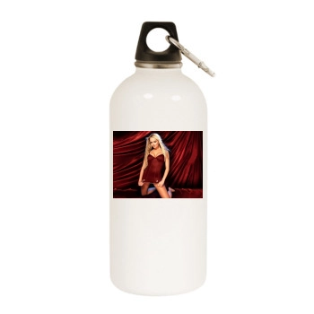 Jennifer Ellison White Water Bottle With Carabiner