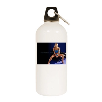 Jennifer Ellison White Water Bottle With Carabiner