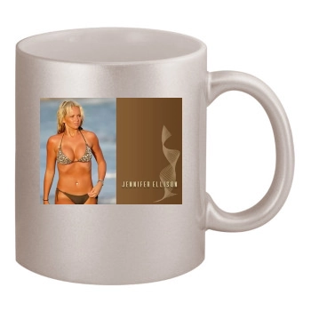 Jennifer Ellison 11oz Metallic Silver Mug