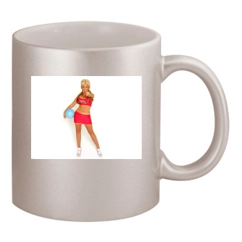 Jennifer Ellison 11oz Metallic Silver Mug