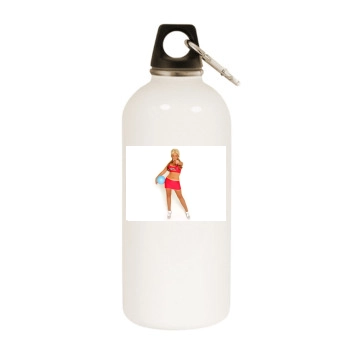 Jennifer Ellison White Water Bottle With Carabiner