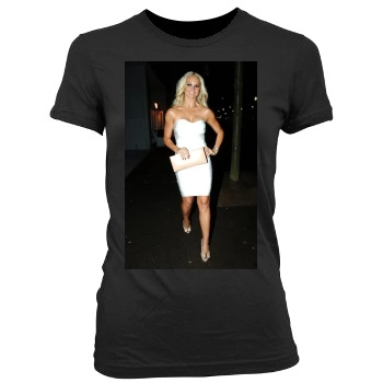 Jennifer Ellison Women's Junior Cut Crewneck T-Shirt