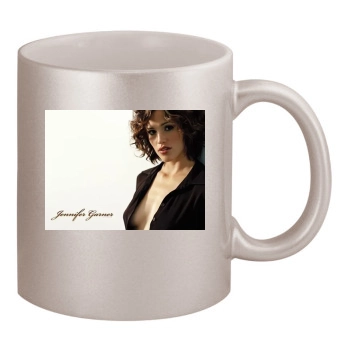 Jennifer Garner 11oz Metallic Silver Mug