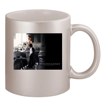 Jennifer Garner 11oz Metallic Silver Mug