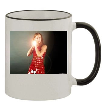 Jennifer Garner 11oz Colored Rim & Handle Mug