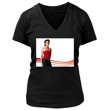 Jennifer Garner Women's Deep V-Neck TShirt