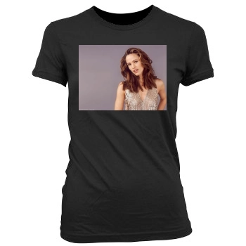 Jennifer Garner Women's Junior Cut Crewneck T-Shirt