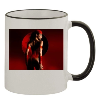 Jennifer Garner 11oz Colored Rim & Handle Mug