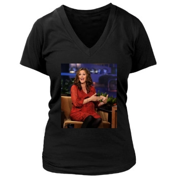 Jennifer Garner Women's Deep V-Neck TShirt