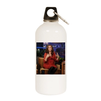 Jennifer Garner White Water Bottle With Carabiner