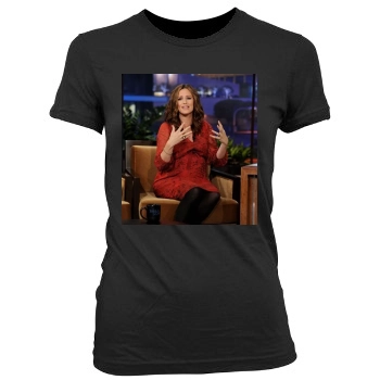 Jennifer Garner Women's Junior Cut Crewneck T-Shirt