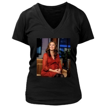 Jennifer Garner Women's Deep V-Neck TShirt