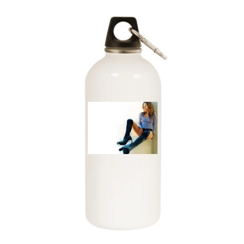 Jennifer Lopez White Water Bottle With Carabiner