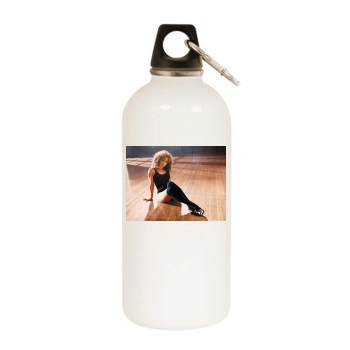 Jennifer Lopez White Water Bottle With Carabiner