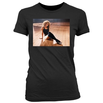 Jennifer Lopez Women's Junior Cut Crewneck T-Shirt