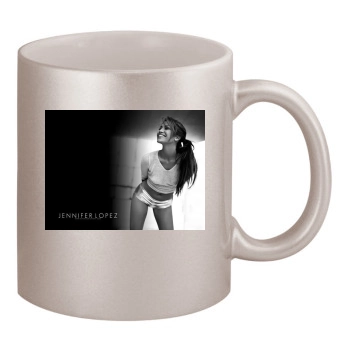 Jennifer Lopez 11oz Metallic Silver Mug