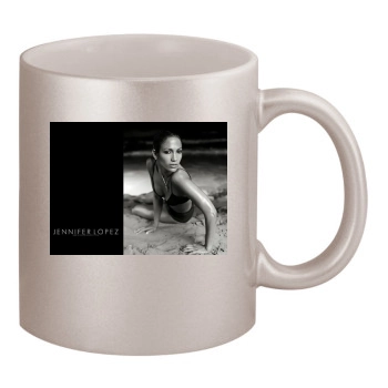 Jennifer Lopez 11oz Metallic Silver Mug