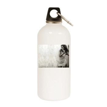 Jennifer Lopez White Water Bottle With Carabiner