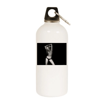 Jennifer Lopez White Water Bottle With Carabiner