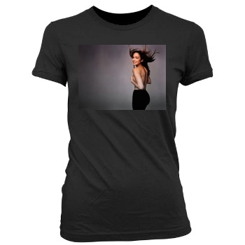 Jennifer Lopez Women's Junior Cut Crewneck T-Shirt