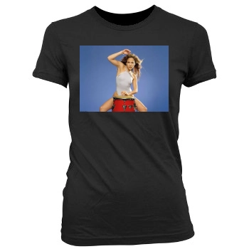 Jennifer Lopez Women's Junior Cut Crewneck T-Shirt