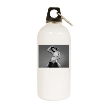 Jennifer Lopez White Water Bottle With Carabiner