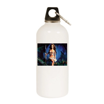 Jennifer Lopez White Water Bottle With Carabiner