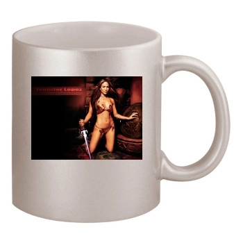 Jennifer Lopez 11oz Metallic Silver Mug