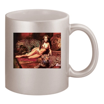 Jennifer Lopez 11oz Metallic Silver Mug