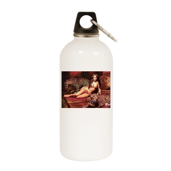 Jennifer Lopez White Water Bottle With Carabiner