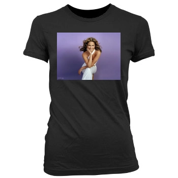 Jennifer Lopez Women's Junior Cut Crewneck T-Shirt