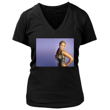 Jennifer Lopez Women's Deep V-Neck TShirt