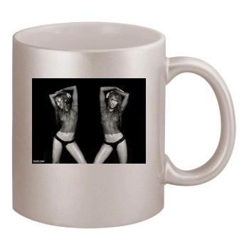 Jennifer Lopez 11oz Metallic Silver Mug