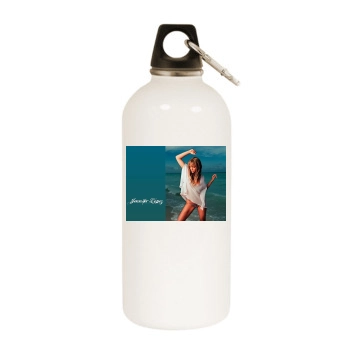 Jennifer Lopez White Water Bottle With Carabiner