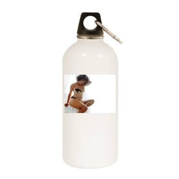 Jennifer Lopez White Water Bottle With Carabiner