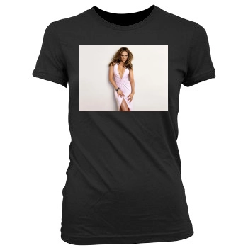 Jennifer Lopez Women's Junior Cut Crewneck T-Shirt