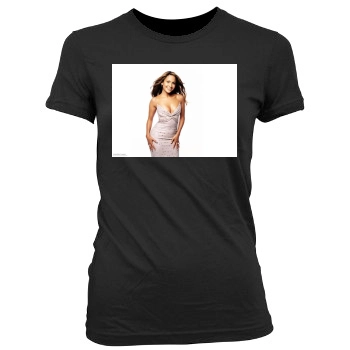 Jennifer Lopez Women's Junior Cut Crewneck T-Shirt