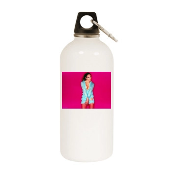 Jennifer Lopez White Water Bottle With Carabiner