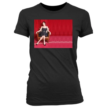 Jennifer Lopez Women's Junior Cut Crewneck T-Shirt