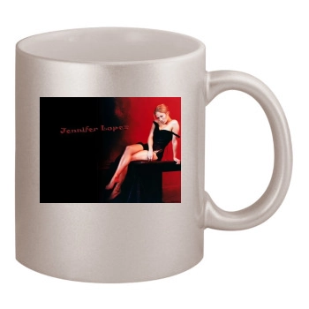 Jennifer Lopez 11oz Metallic Silver Mug