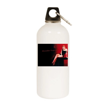 Jennifer Lopez White Water Bottle With Carabiner