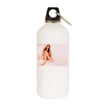 Jennifer Lopez White Water Bottle With Carabiner