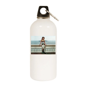 Jennifer Lopez White Water Bottle With Carabiner