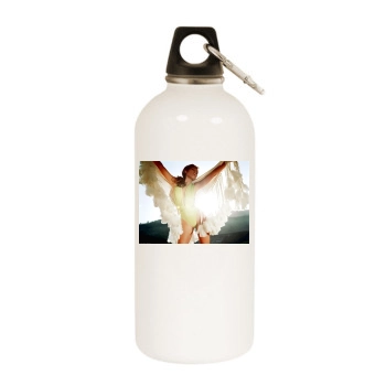 Jennifer Lopez White Water Bottle With Carabiner