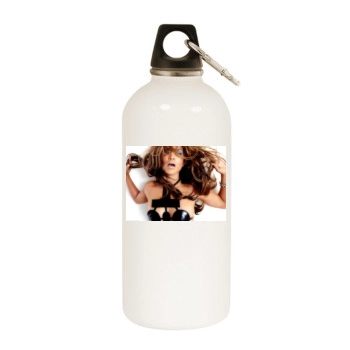 Jennifer Lopez White Water Bottle With Carabiner