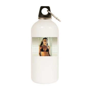 Jennifer Lopez White Water Bottle With Carabiner