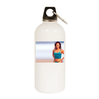 Jennifer Lopez White Water Bottle With Carabiner