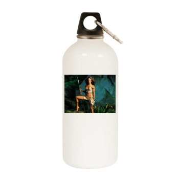 Jennifer Lopez White Water Bottle With Carabiner