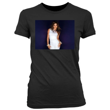 Jennifer Lopez Women's Junior Cut Crewneck T-Shirt